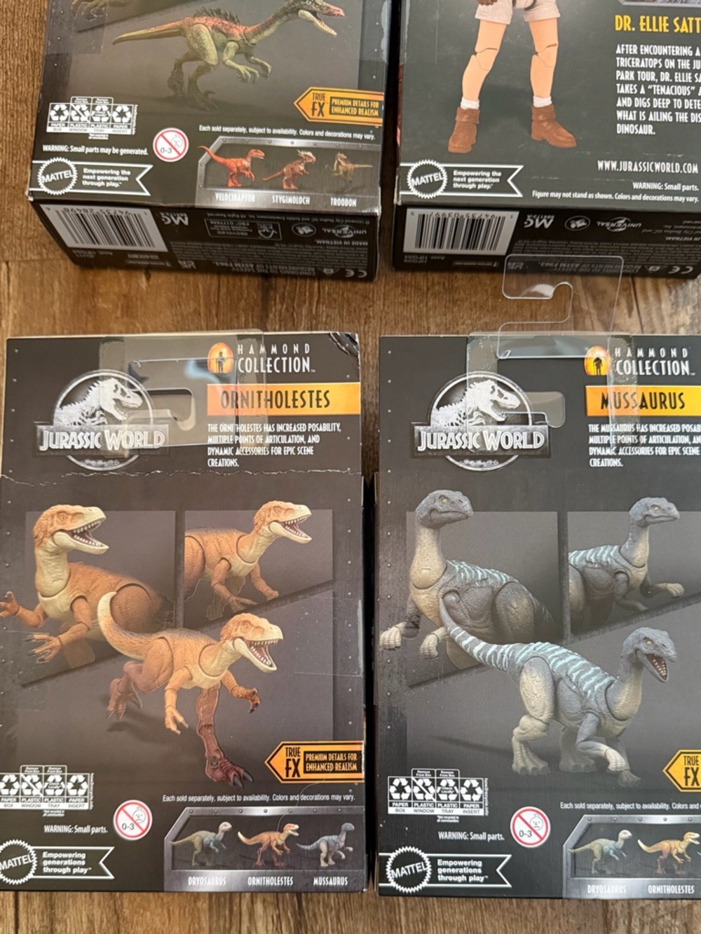 Jurassic World Hammond Troodon Ornitholestes Mussaurus Dinosaur lot of 4 - Picture 3 of 5